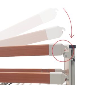 Krevat spitalor full elektrik , me 4 motorr, rrota, mbajtese anesore, suport pacienti - Figura 5