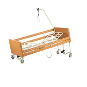 Krevat spitalor full elektrik, me 4 motorr, rrota, mbajtese anesore, suport pacienti - Figura 3