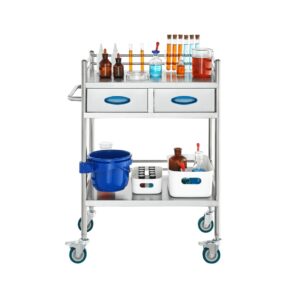 Tavoline inoksi me 2 sirtare, me rrota - Figura 2